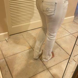 White Designer bootcut  jeans